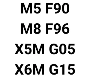 BMW M5,M8,X5M &X6M Steg 1 optimering