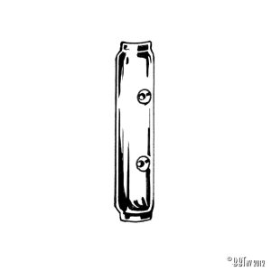 Gångjärnskåpa, pop-out, krom, styck
