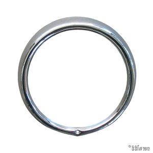 Chrome-strålkastarring (järn) med regulatorskruv på lampan (som nr 0613 & 0613-1) och för amerikansk stil Tillsluten strålkastare