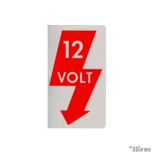 Klistermärke, 12V