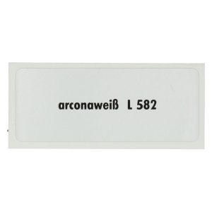 Klistermärke L 582, Arcona vit