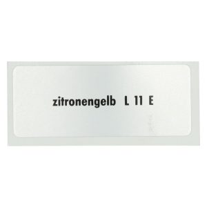 Klistermärke L 11 E, Canary yellow