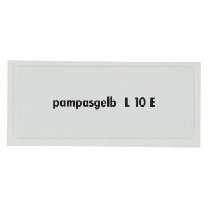 Klistermärke L 10 E, Pampas yellow